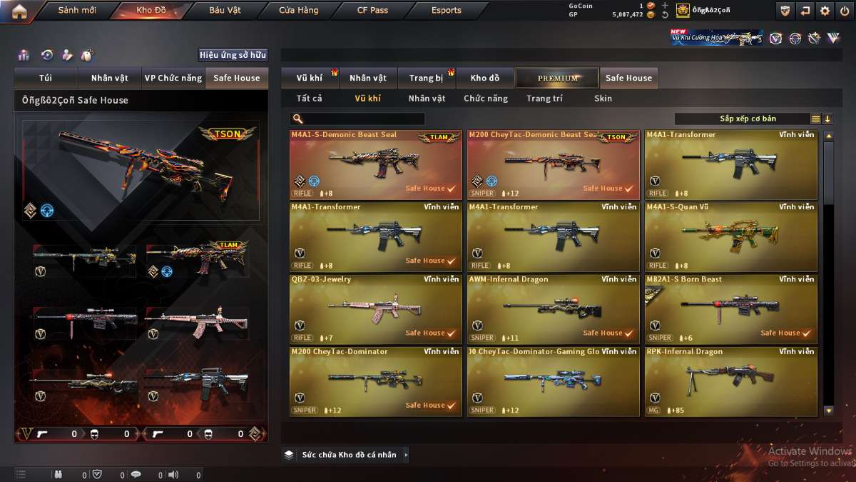 shop acc cf uy tin gia re